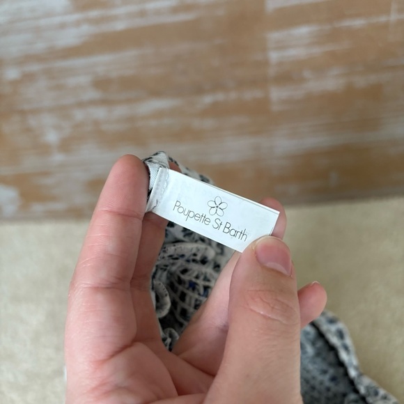 Poupette St. Barth Tassel Romper Boho Preppy Vacation Summer Beachy Womens XS - Picture 4 of 6